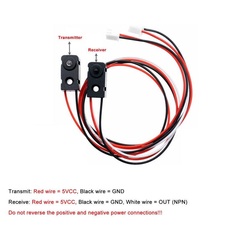Treedix حساس شعاع الأشعة تحت الحمراء 3MM LEDs وحدة العد مفتاح ضوئي عبر الشعاع (مسافة إسقاط 50 سم) - Image 3
